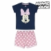 Pijama de Verão Minnie Mouse 73728 Azul Marinho