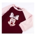 Tutina a Maniche Lunghe per Bambini Minnie Mouse Rosso Granato