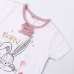 Conjunto de Vestuário Looney Tunes Cor de Rosa Bebé Branco