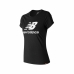 Kortærmet T-shirt til Kvinder New Balance WT91546 Sort