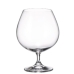Sæt med glas Bohemia Crystal Clara 690 ml Cognac 7,5 x 12 x 16 cm 4 enheder