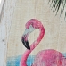 dekorace na zeď DKD Home Decor Dřevo Růžový plameňák Tropické