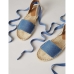 Sandaler for Kvinner find. Tie Up Flat Blå 36 (Fikset A)