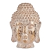 Декоративна Фигура за Градина Буда Глава Бял/Златен Полирезин (45,5 x 68 x 48 cm)