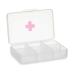 Caixa de Medicamentos com Compartimentos Transparente Plástico (11,5 x 18 x 2,2 cm) (12 Unidades)
