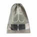 Porte-Chaussures Sac Gris PVC Tissu 31,5 x 1 x 43 cm (36 Unités)