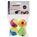 Dog toy Ball Multicolour Ø 4,5 cm Polyethylene polypropylene ABS (12 Units)