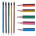 Ceruza készlet Csíkok Többszínű Fa (12 egység)