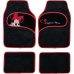Vloermattenset voor auto Minnie Mouse CZ10339 Zwart/Rood