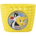 Sykkelkurv for barn Looney Tunes CZ10960 Gul