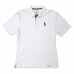 Ανδρική Μπλούζα Polo με Κοντό Μανίκι OMP Driver Icon Λευκό