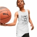Basketball-skjorte Puma Tank B Hvit