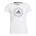 Vaikiška Marškinėliai su trumpomis rankovėmis Adidas Graphic Balta