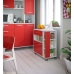 Kitchen Trolley Red White ABS (80 x 39 x 87 cm)