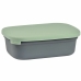 Прямоугольная коробочка для завтрака с крышкой Béaba Зеленый 540 ml