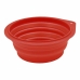 Hopvikbar matskål för Husdjur Nayeco Röd Silikon 500 ml