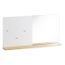 Specchio da parete Bianco Cristallo legno di rovere DMF 50,4 x 7 x 25,4 cm