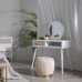 Toaletní stolek MISS DAISY 90 x 40 x 79,5 cm Přírodní Dřevo Bílý