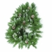 Božični venec PVC Zelena Naraven Ananasi 270 x 28 x 14 cm