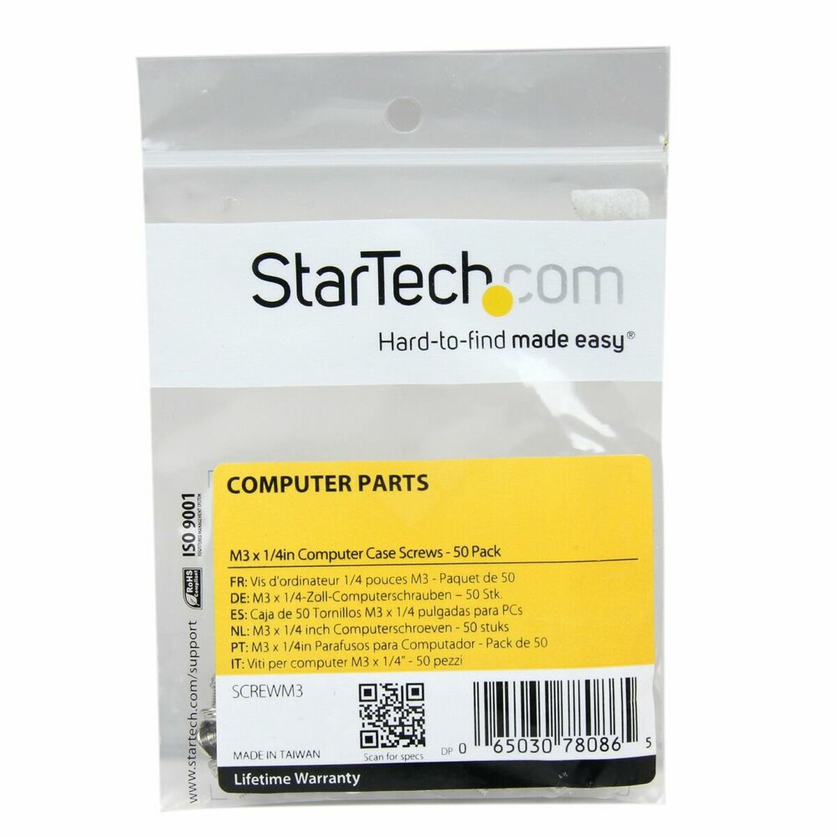Skruesett Startech SCREWM3             