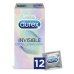 Invisible Extra liukastetut kondomit Durex Invisible (12 uds)