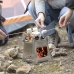 Sammenleggbar stål camping komfyr Flamet InnovaGoods