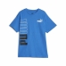 Tricou cu Mânecă Scurtă pentru Copii Puma Power Colorblock Albastru