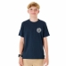 Barn T-shirt med kortärm Rip Curl Stapler Marinblå