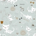 Κάλυψη παπλώματος Panzup Cats Kρεβάτι 135/140 (220 x 220 cm)