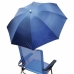 Solstol med parasoll Blå (120 cm)