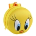 Mochila Infantil 3D Looney Tunes Amarelo (31 x 31 x 10 cm)