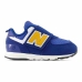 Detské vychádzkové topánky New Balance 574 New-B Hook Loop Modrá