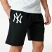 Pantalón Corto Deportivo New Era Essentials New York Yankees Negro
