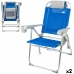 Skládací židle s opěrkou hlavy Aktive 47 x 99 x 63 cm Modrý (2 kusů)