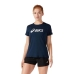 Women’s Short Sleeve T-Shirt Asics Core Navy Blue