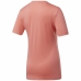 T-shirt med kortärm Dam Workout Ready  Reebok Supremium Rosa