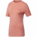 Kortærmet T-shirt til Kvinder Workout Ready  Reebok Supremium Pink