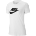 T-shirt à manches courtes femme NSW TEE ESSNTL ICON BV6169 Nike 100 Blanc