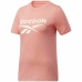 Dames-T-Shirt met Korte Mouwen Reebok Identity Logo Roze