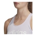 T-shirt til Damer uden Ærmer Adidas Essentials Linear Malva