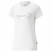 Dames-T-Shirt met Korte Mouwen Puma Ess+ Nova Shine Wit