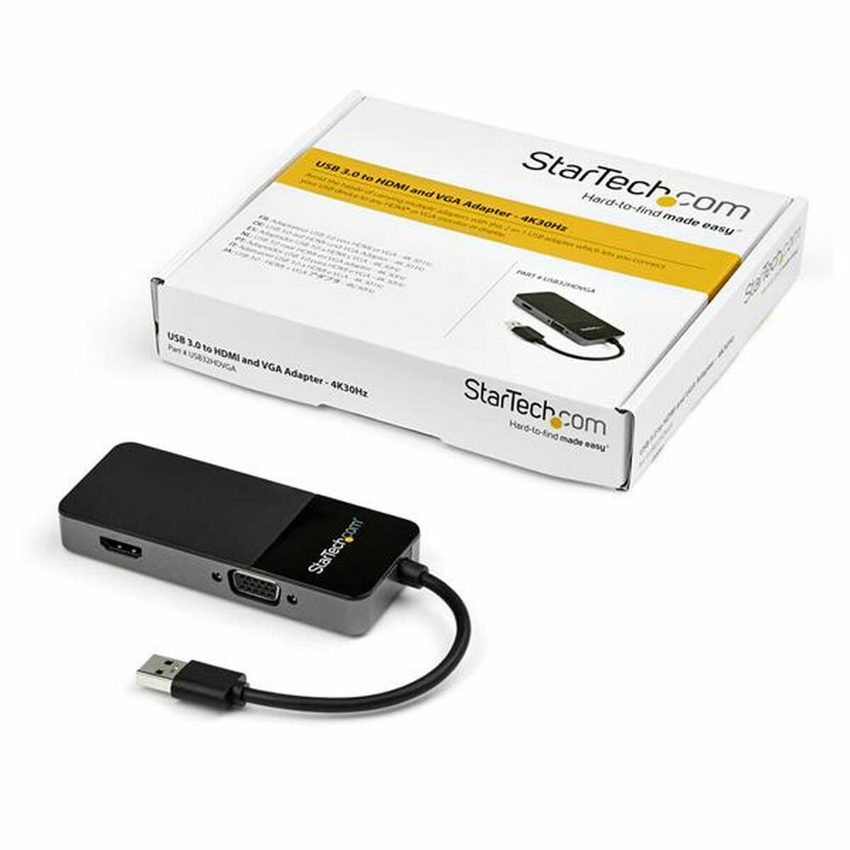 USB Adapter u VGA/HDMI Startech USB32HDVGA Crna 4K Ultra HD