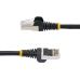 Cablu de Rețea Rigid UTP Categoria 6 Startech NLBK-1M-CAT6A-PATCH Negru 1 m