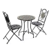 Table set with 2 chairs Versa Baffin 60 x 71 x 60 cm