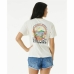 T-shirt med kortärm Rip Curl Sun Relaxed Vit