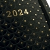 Ατζέντα Finocam Flexy Joy Dotts 2024 Μαύρο Χρυσό 8,2 x 12,7 cm