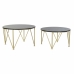 Sada 2 malých stolíkov DKD Home Decor Čierna Zlatá 79 x 79 x 46 cm