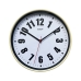 Horloge Murale Versa Blanc Plastique 4 x 30 x 30 cm
