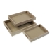 Set van trays Versa Hout MDF 30 x 5,5 x 40 cm (3 Onderdelen)
