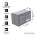 Baterija Nepertraukiamo Maitinimo šaltinio Sistema UPS Qoltec 53049 12 Ah 12 V